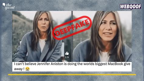 jennifer aniston deep fake|Fact